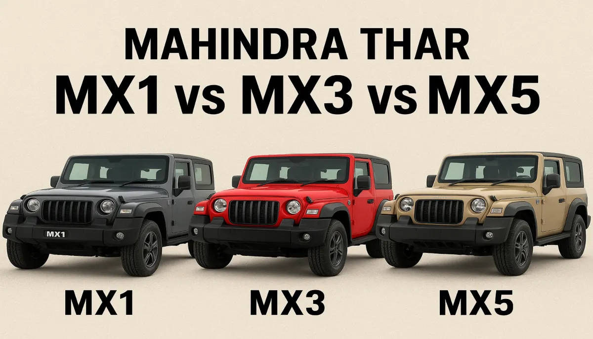 Thar MX1 vs MX3 vs MX5