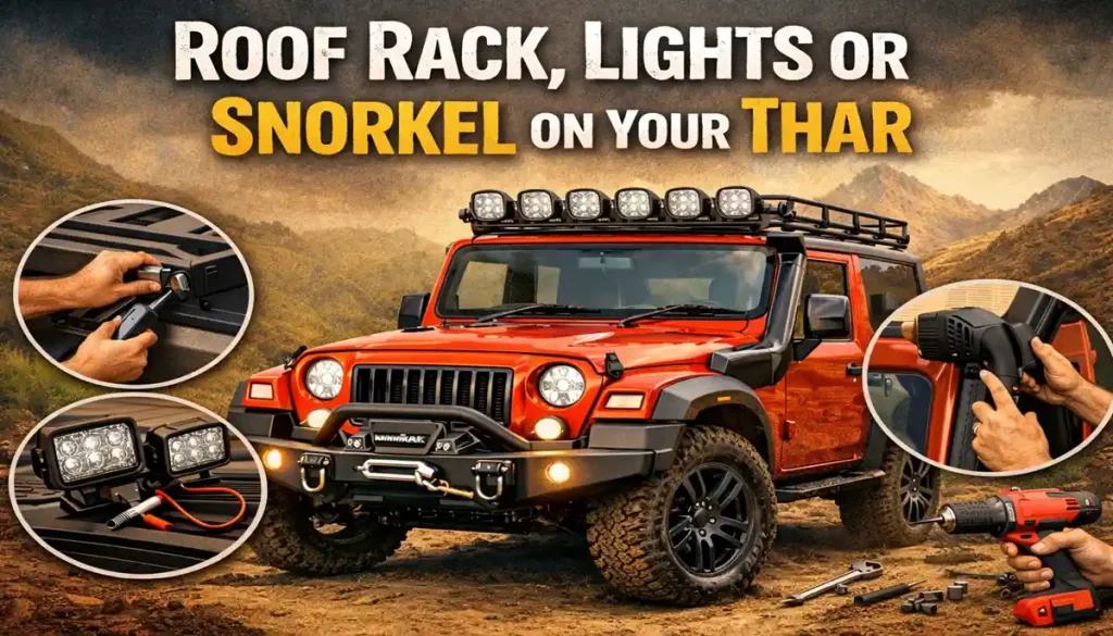 The Ultimate 2026 Guide to Installing a Roof Rack, Lights or Snorkel on Your Thar Step by Step 4 Installing a Roof Rack, Lights or Snorkel on Your Thar