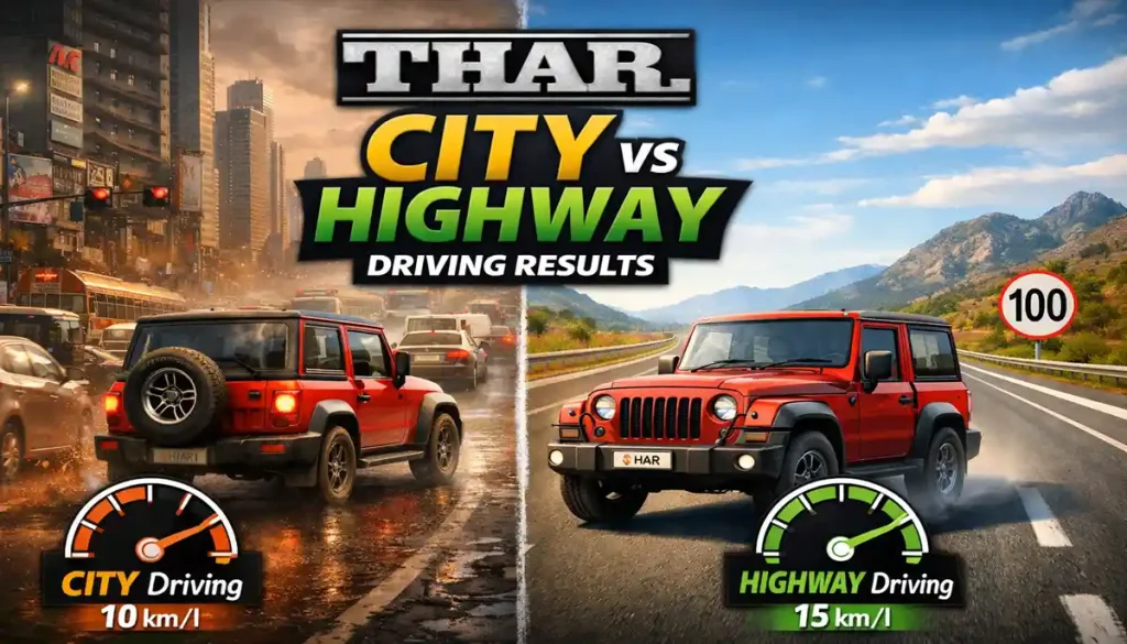Thar city vs highway driving results