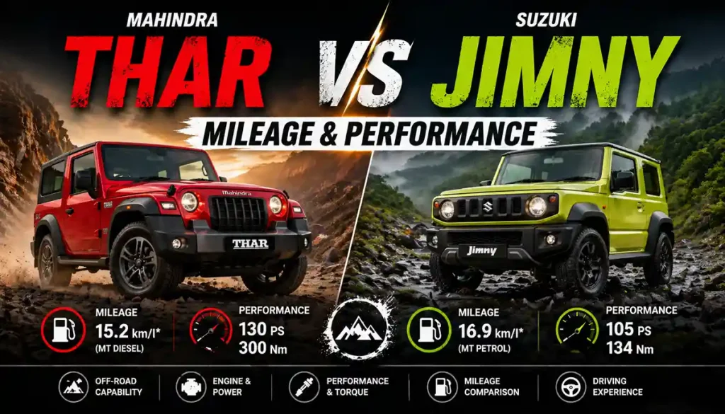 Thar vs Jimny Perfomace