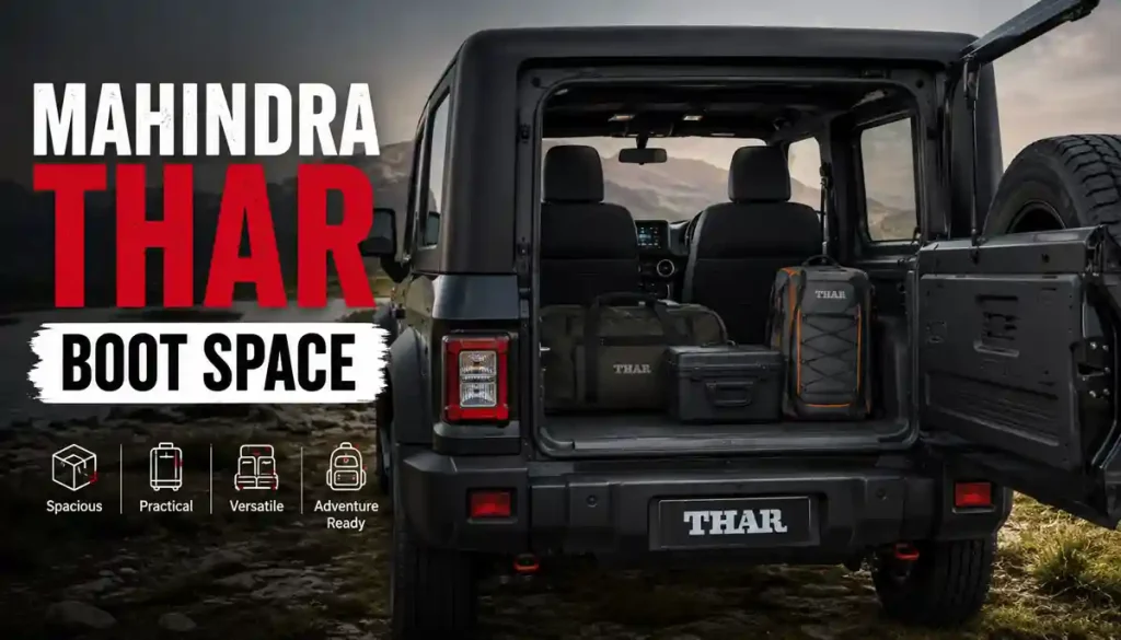 Thar Boot Space vs Family SUVs 28 Surprising Practicality Truth Fully Revealed 2026 5 Mahindra Thar Boot Space
