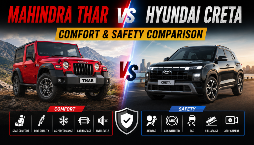 Mahindra Thar vs Hyundai Creta