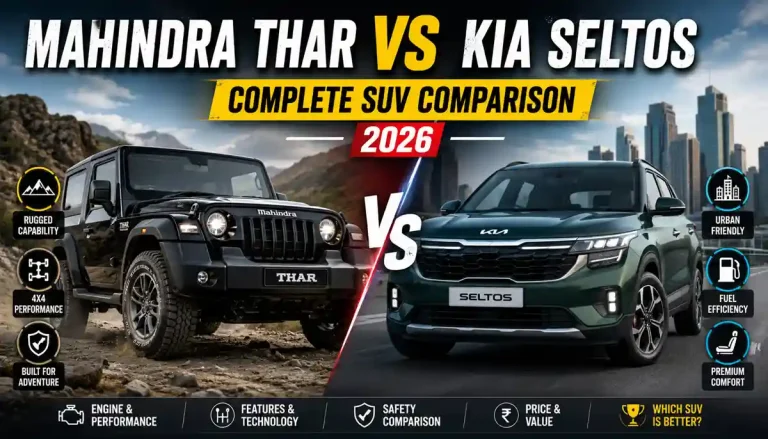 Mahindra Thar vs Seltos Kia Complete SUV Comparison 2026