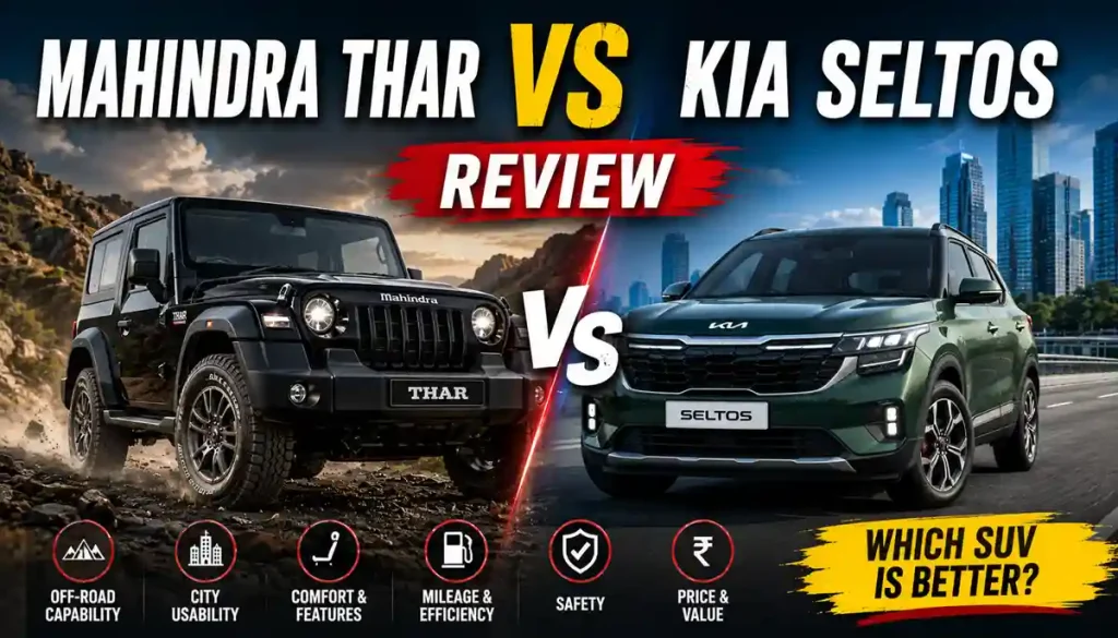 Mahindra Thar vs Seltos Kia Review