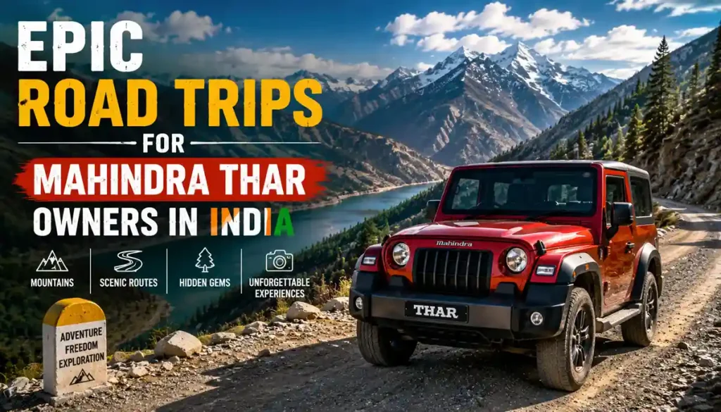 Best Road Trips to Take in Your Mahindra Thar 12 Epic Adventure Routes Across India 3 Epic Road Trips for Mahindra Thar Owners in India