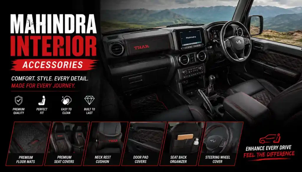 Mahindra Thar Genuine Accessories 2026: A Real Buyer's Guide 5 Mahindra Interior Accessories