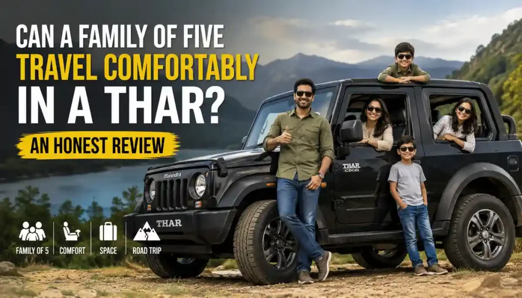 Can a Family of Five Travel Comfortably in a Thar