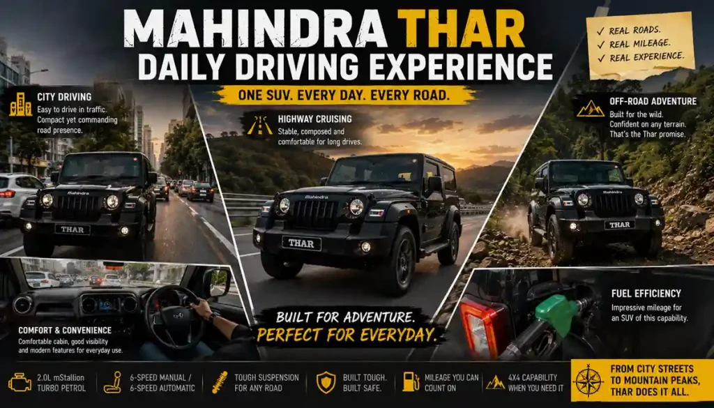 Mahindra Thar Daily Driving Experience