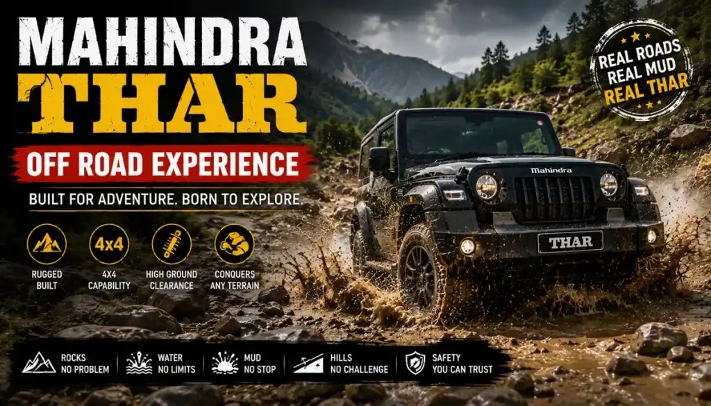 First 1000 km Experience with the Mahindra Thar A Real World Review 4 Mahindra Thar Off Road Experience