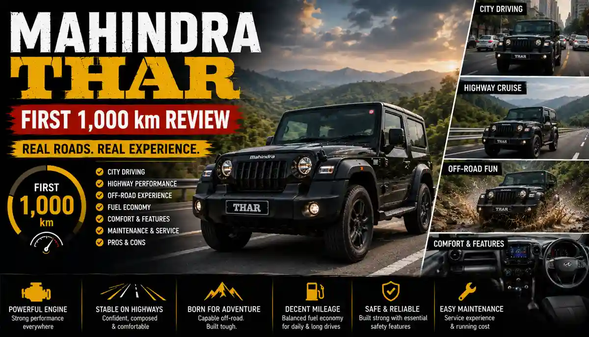 First 1000 km Experience with the Mahindra Thar A Real World Review 1 Thar First 1000 km Experience