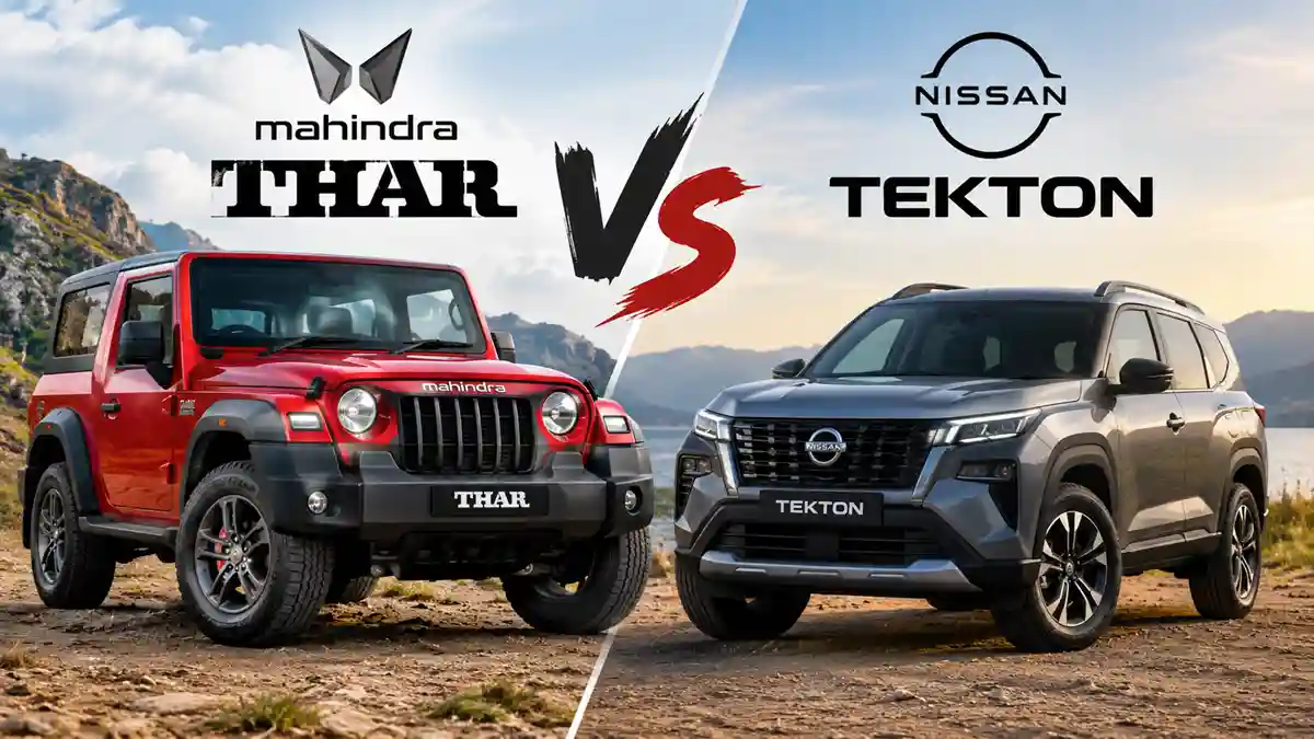 Mahindra Thar vs Nissan Tekton: Price, Specs and Which SUV Suits You 2 Mahindra Thar vs Nissan Tekton side by side comparison
